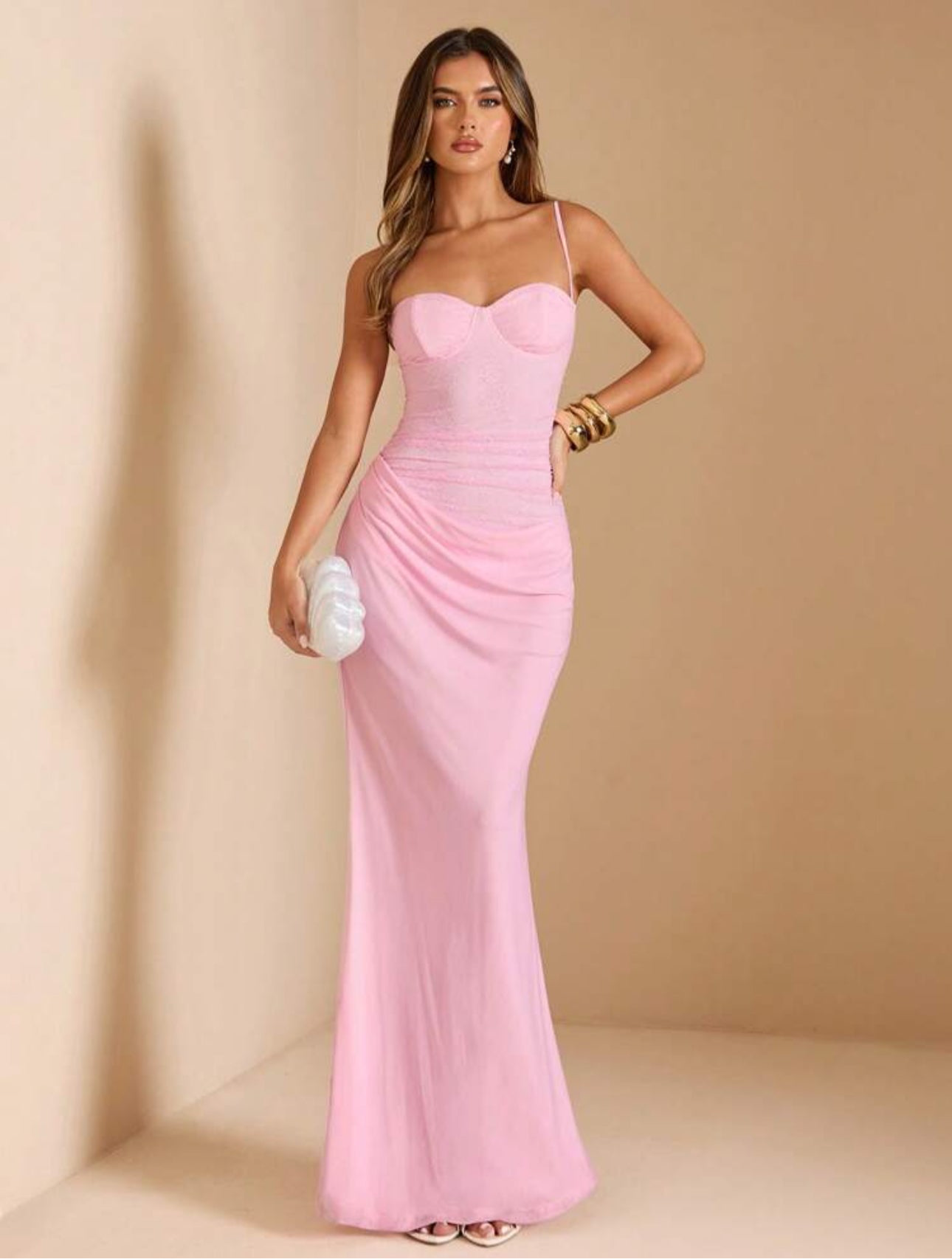Pink Aura Bodycon Gown