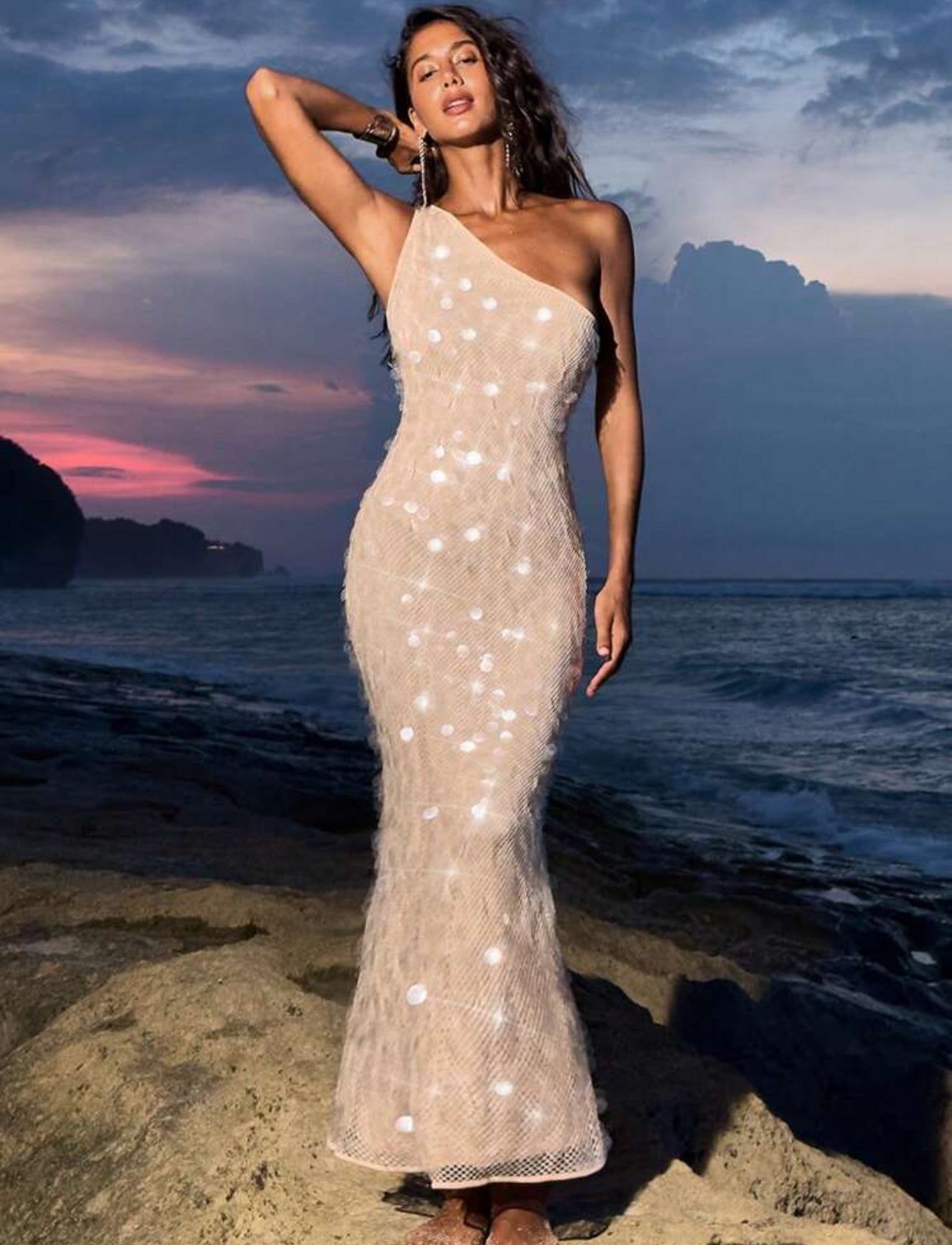 Starlit Glow Sequin Dress