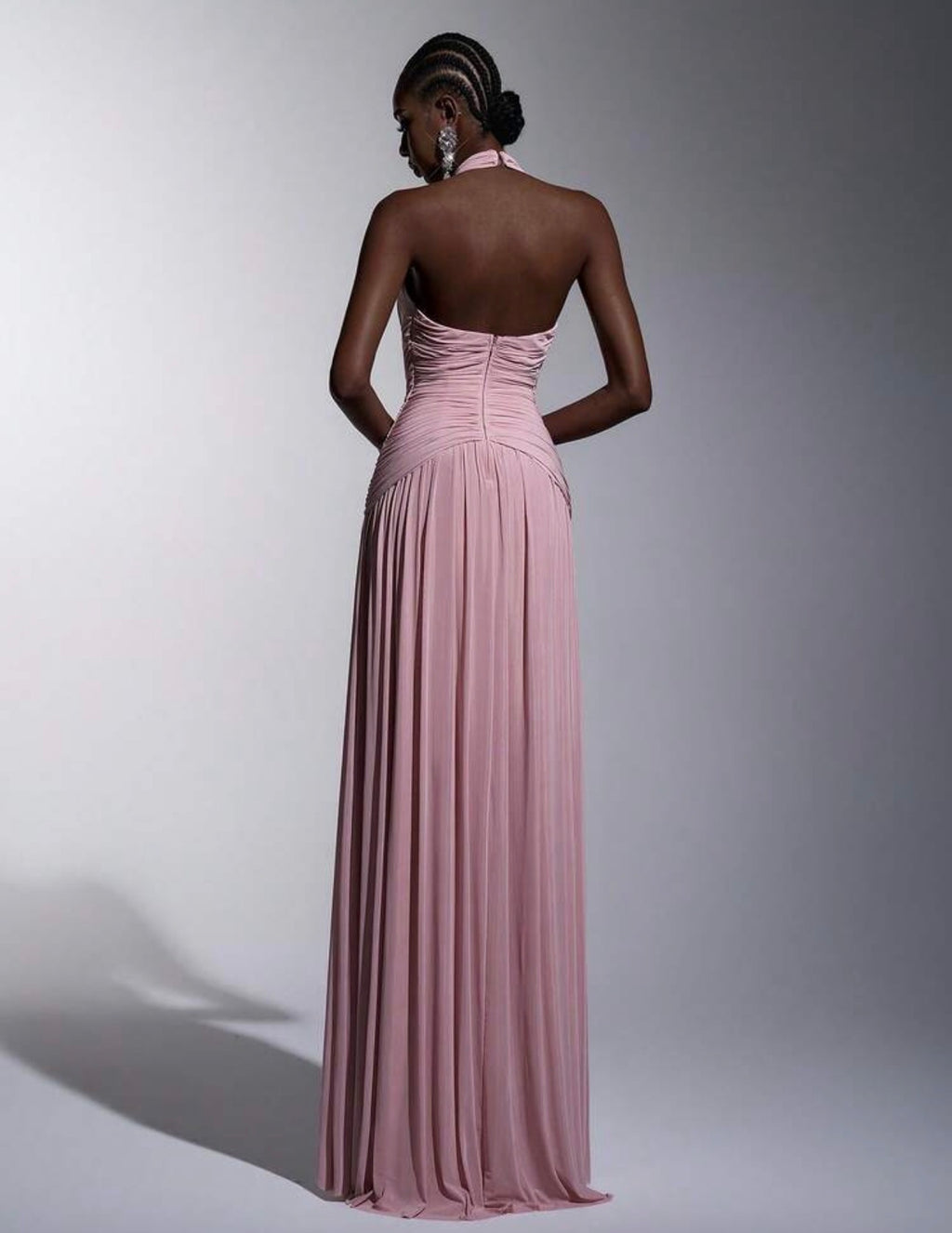 Rosé Amour Draped Gown