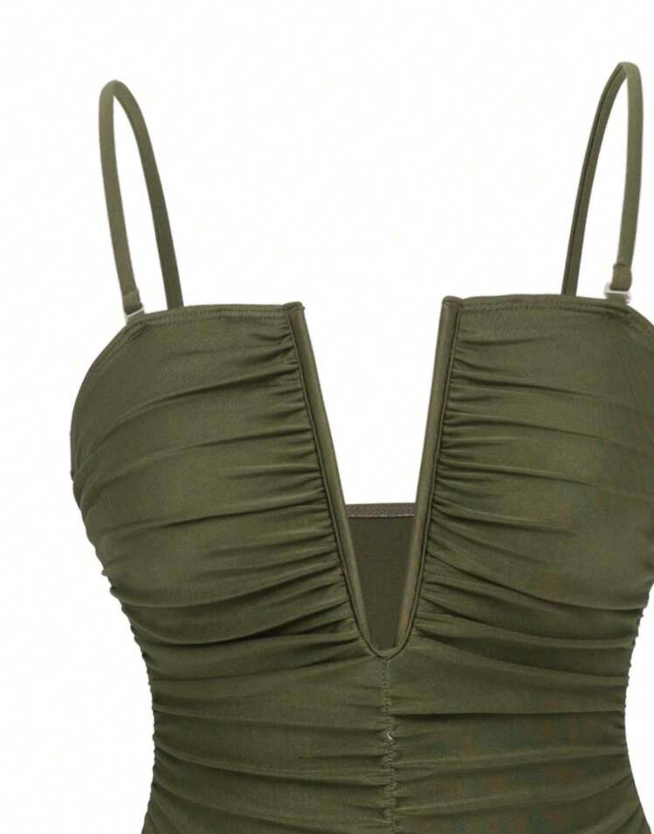 Olive Muse Ruched Set