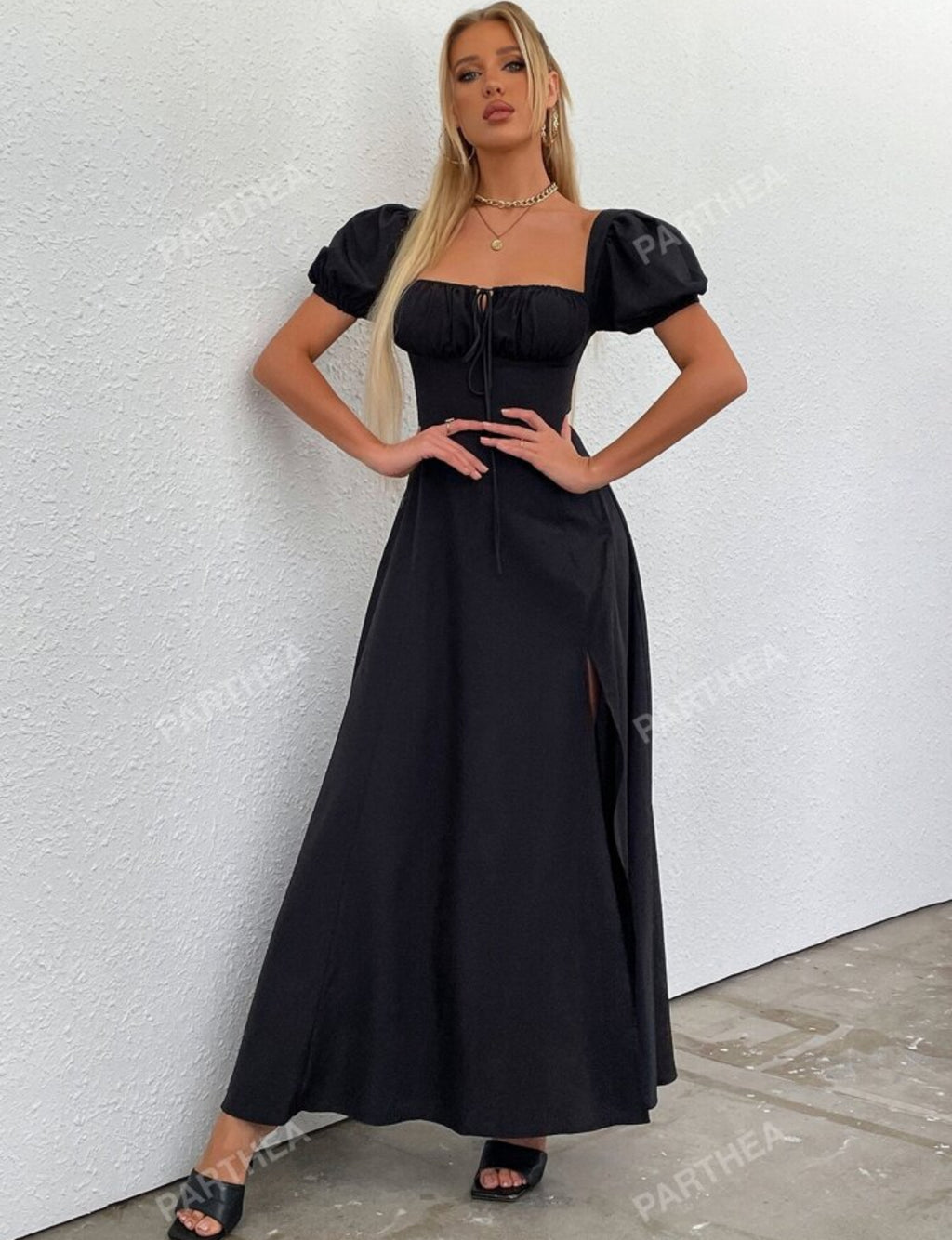 Velvet Moon Off-Shoulder Dress