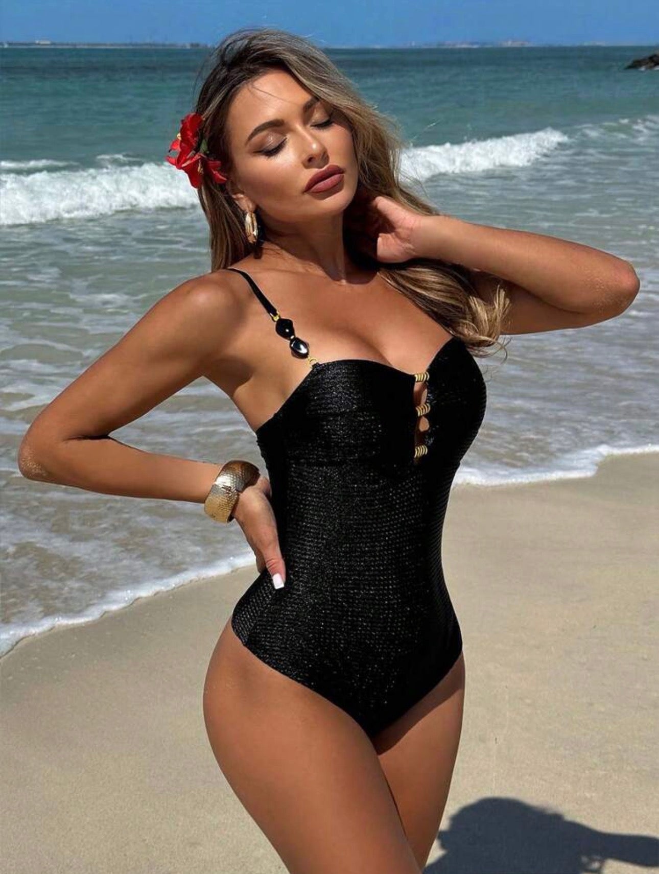 Noir Riviera Sculpt Swimsuit