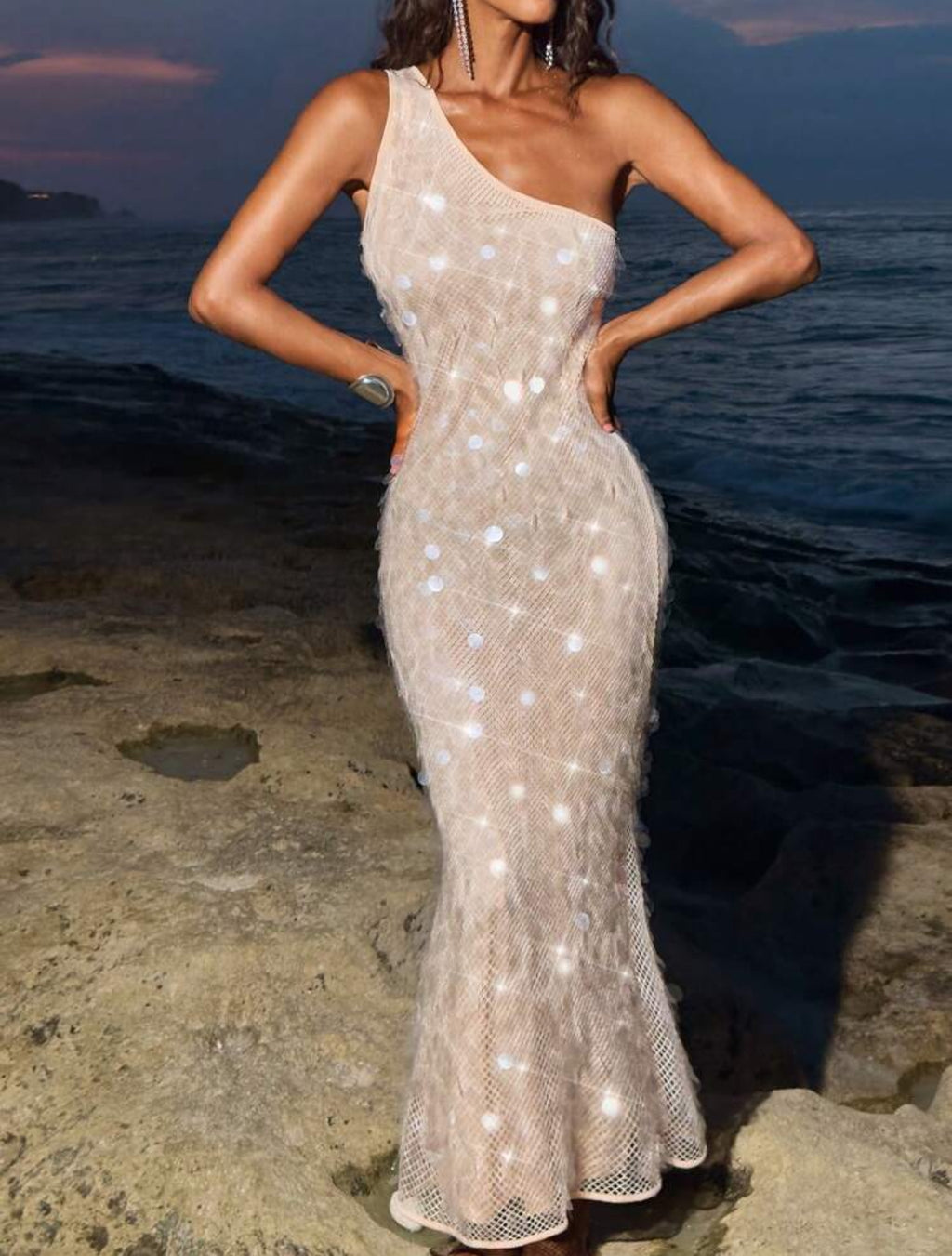 Starlit Glow Sequin Dress