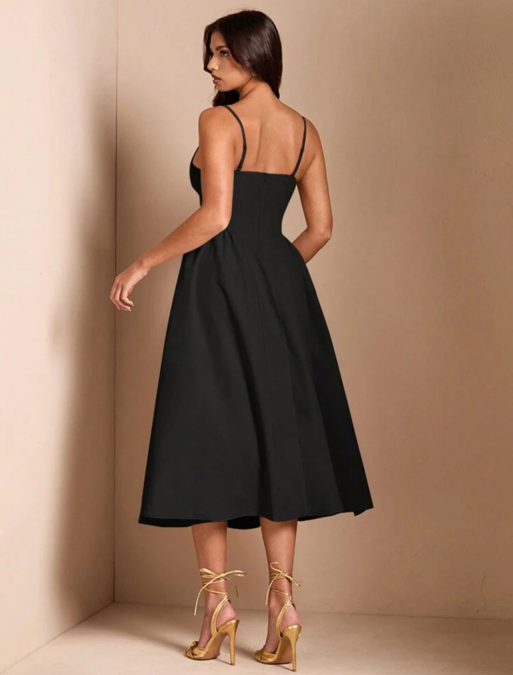 Midnight Grace Midi Dress