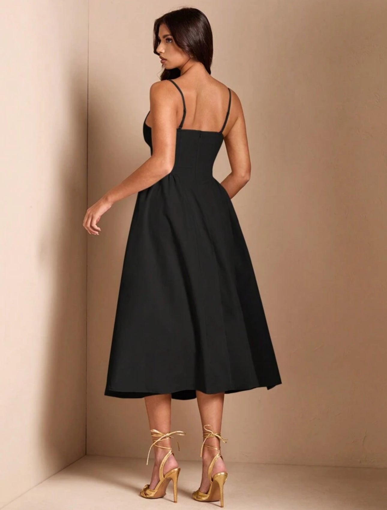 Midnight Grace Midi Dress
