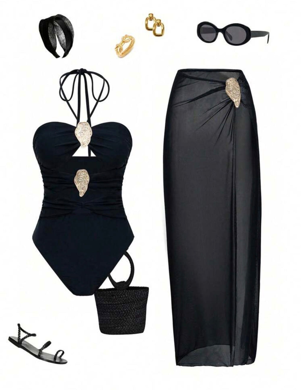 Midnight Shell Glam Set
