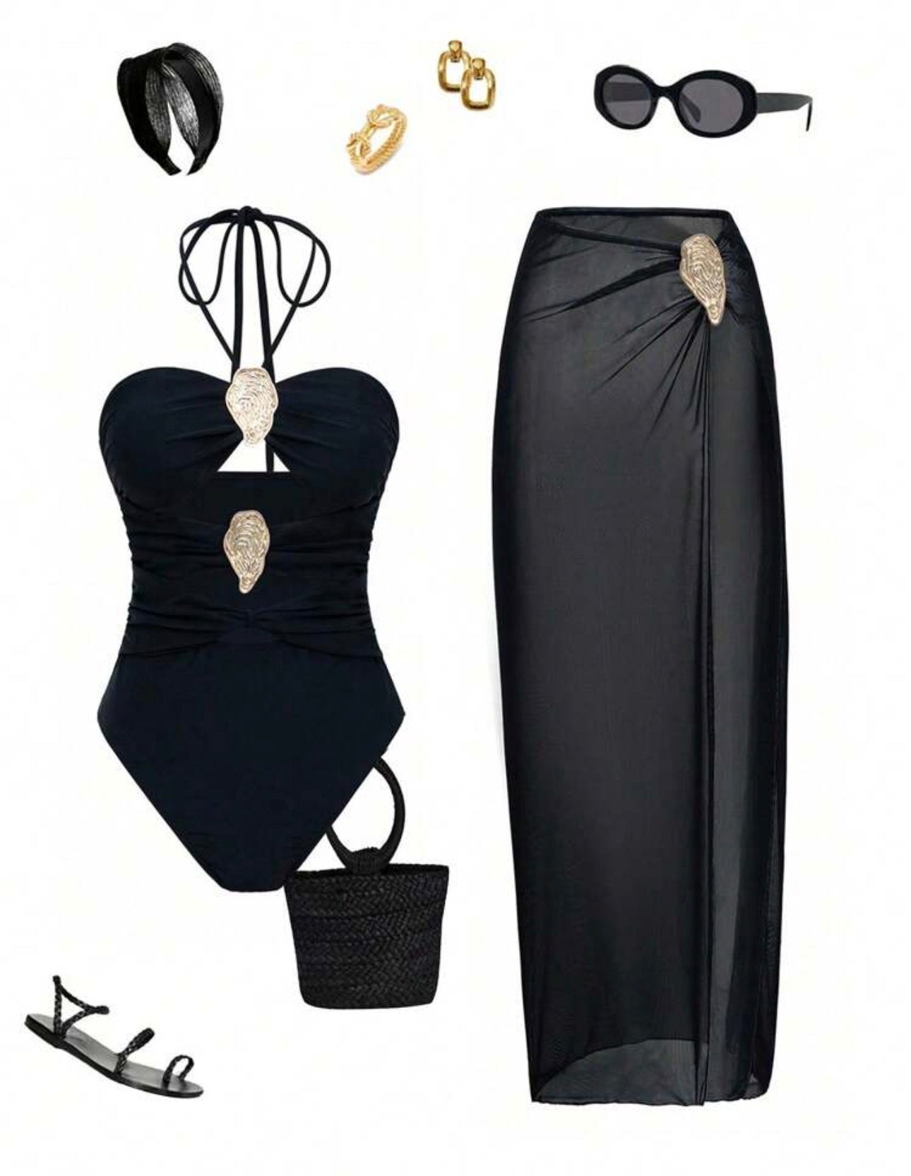 Midnight Shell Glam Set