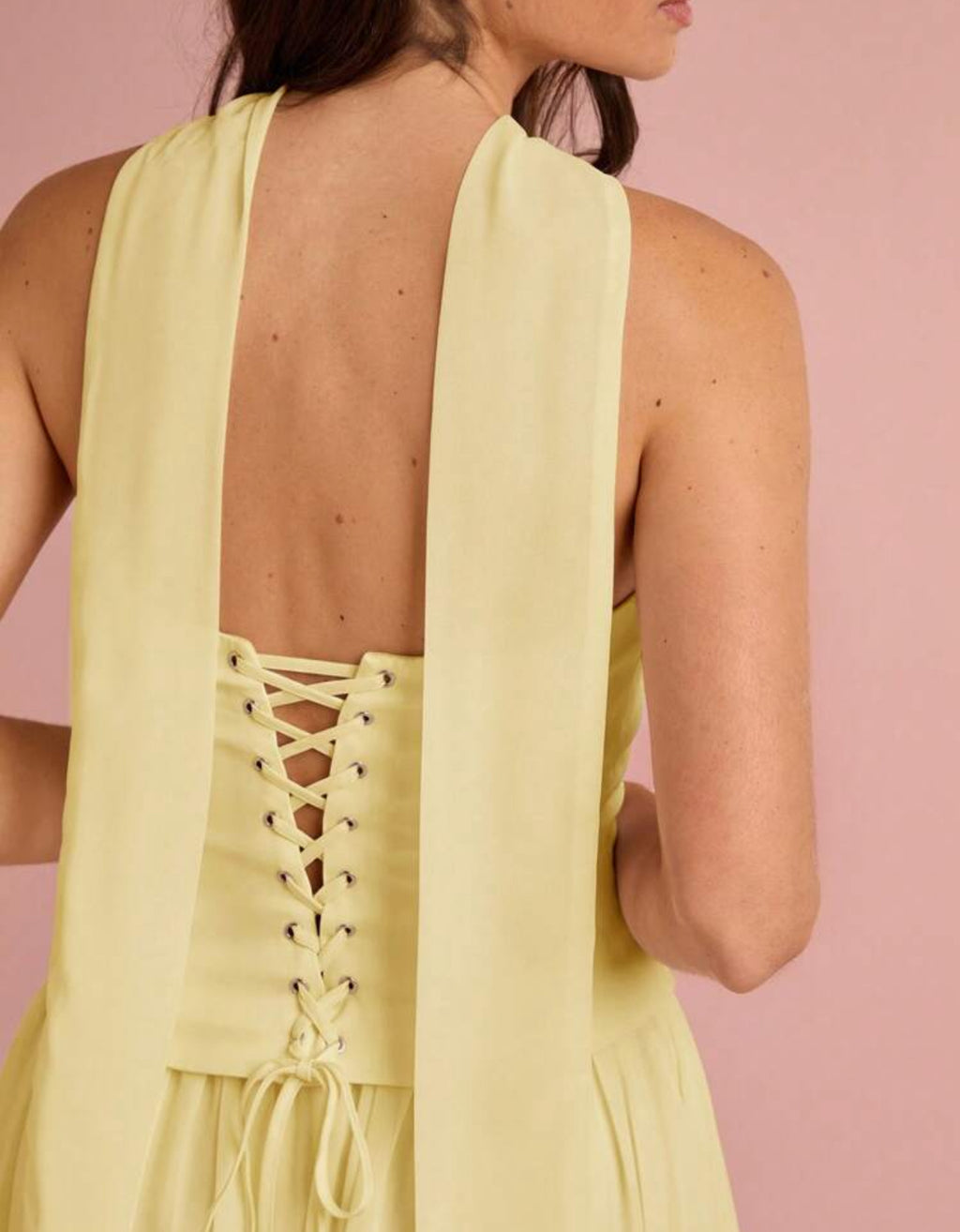 Sunlit Charm Strapless Gown