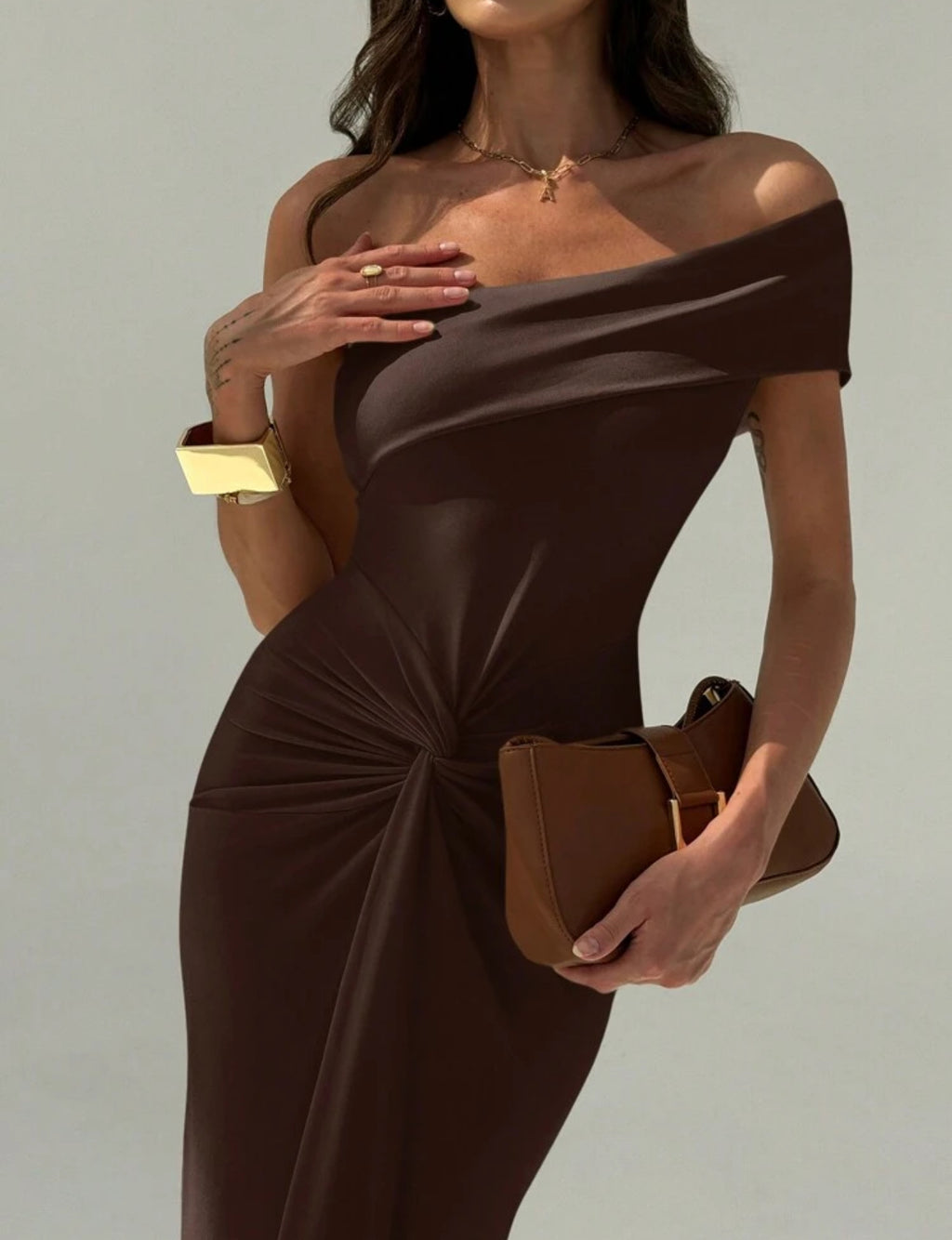 Mocha Twist Bodycon Dress