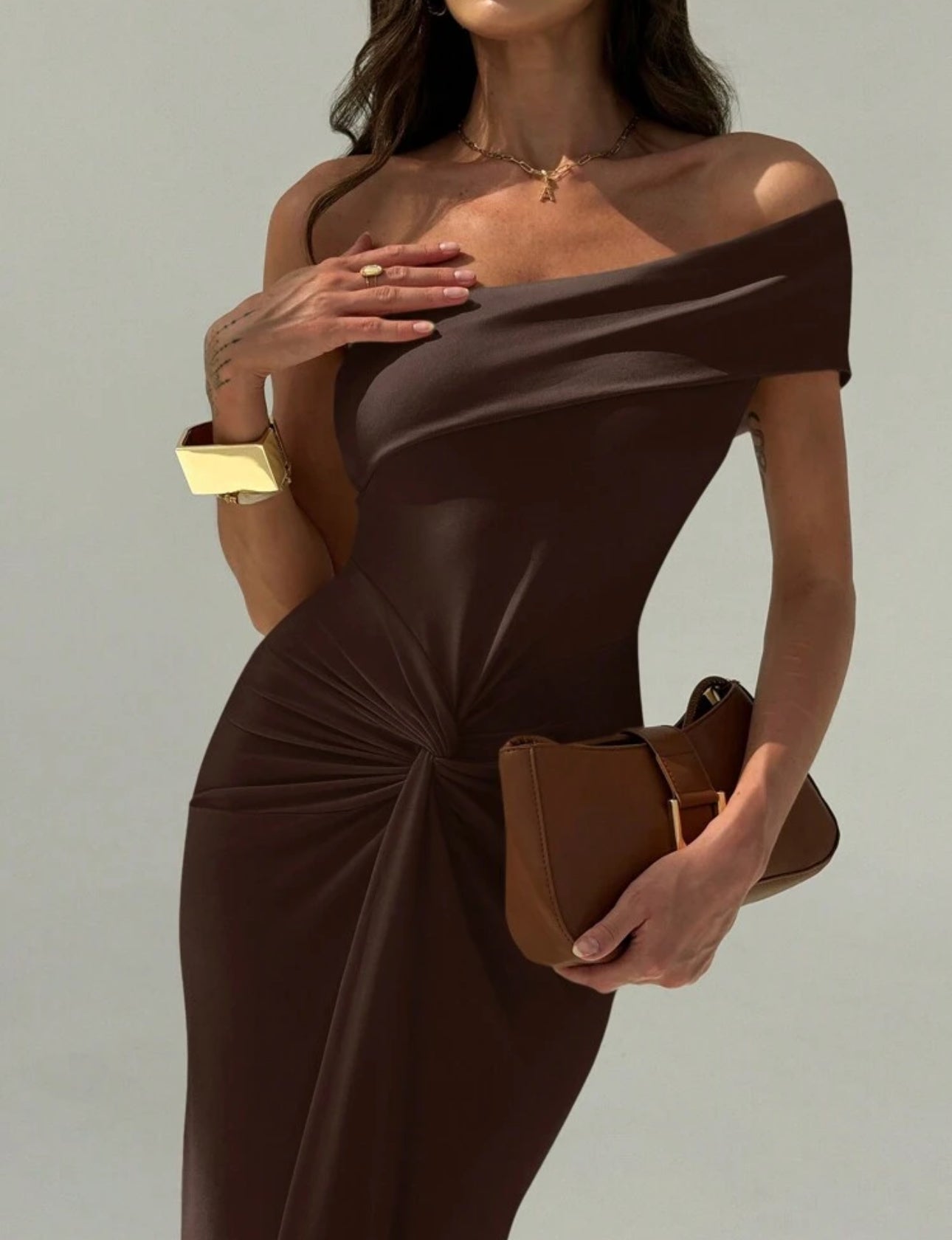 Mocha Twist Bodycon Dress