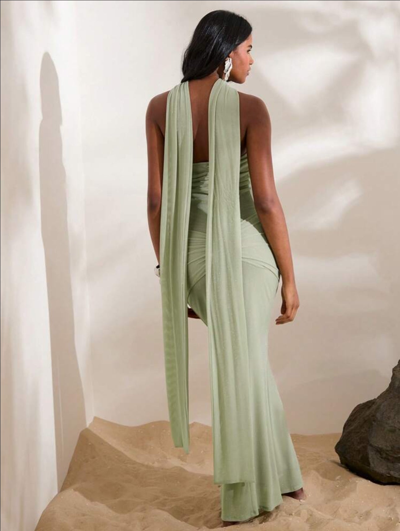 Sage Muse Strapless Gown