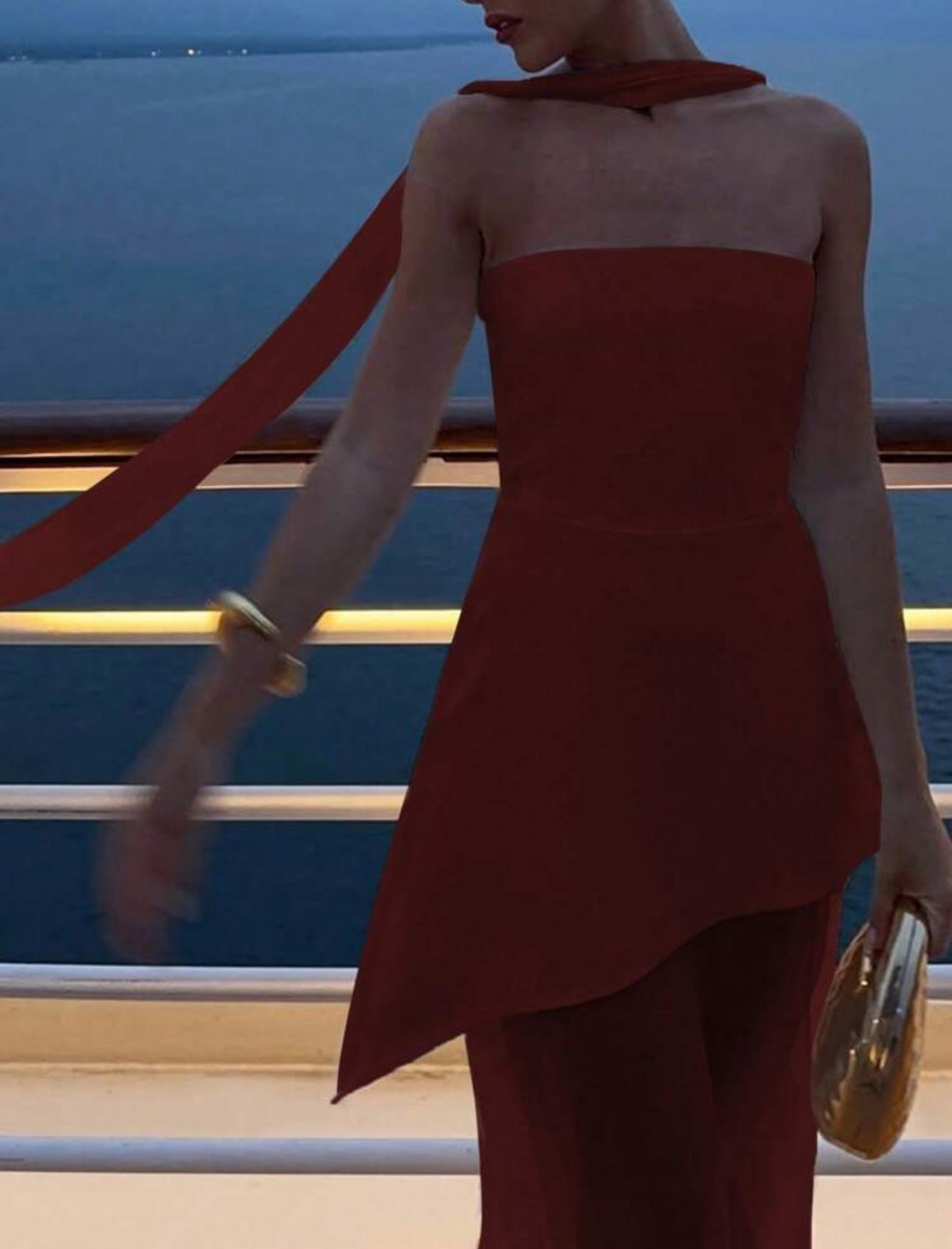 Crimson Twilight Gown