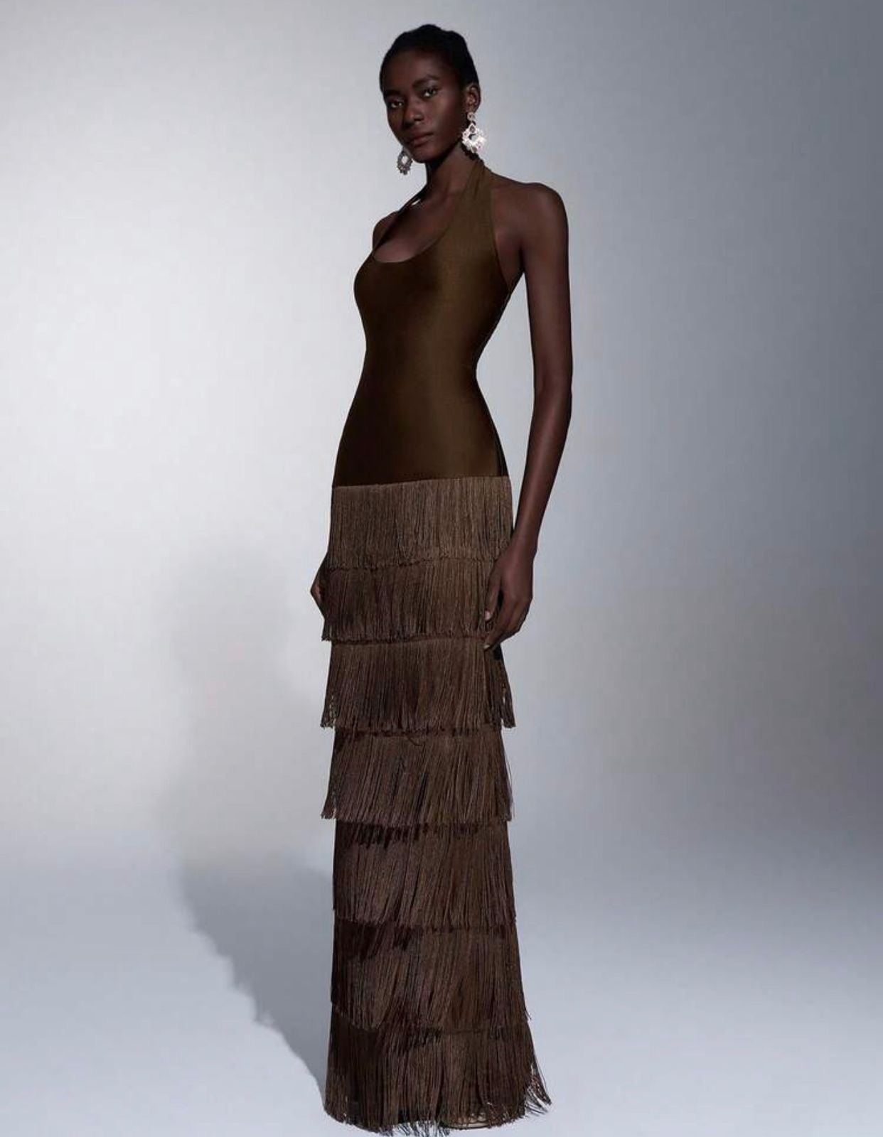 The Sloane Fringe Gown