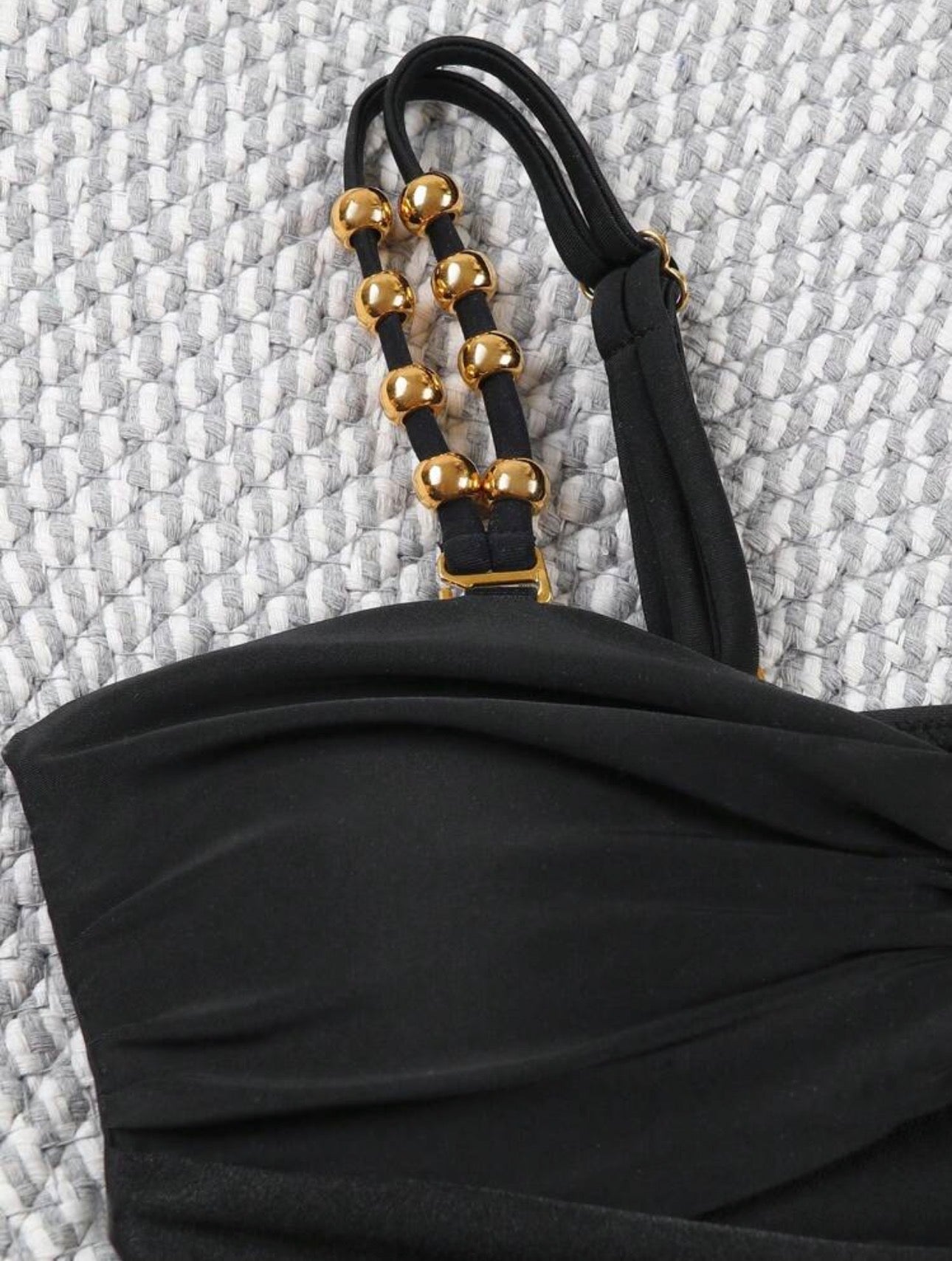 Noir Sculpt Hardware Swimsuit