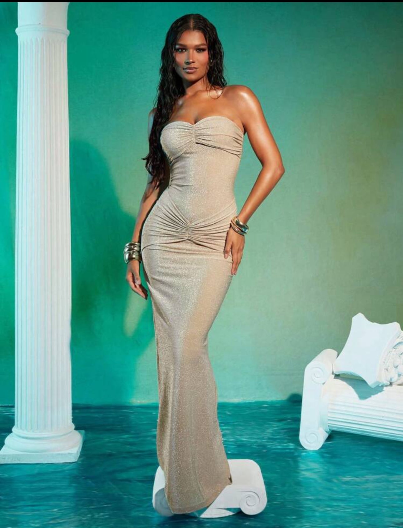 Golden Hour Goddess Gown