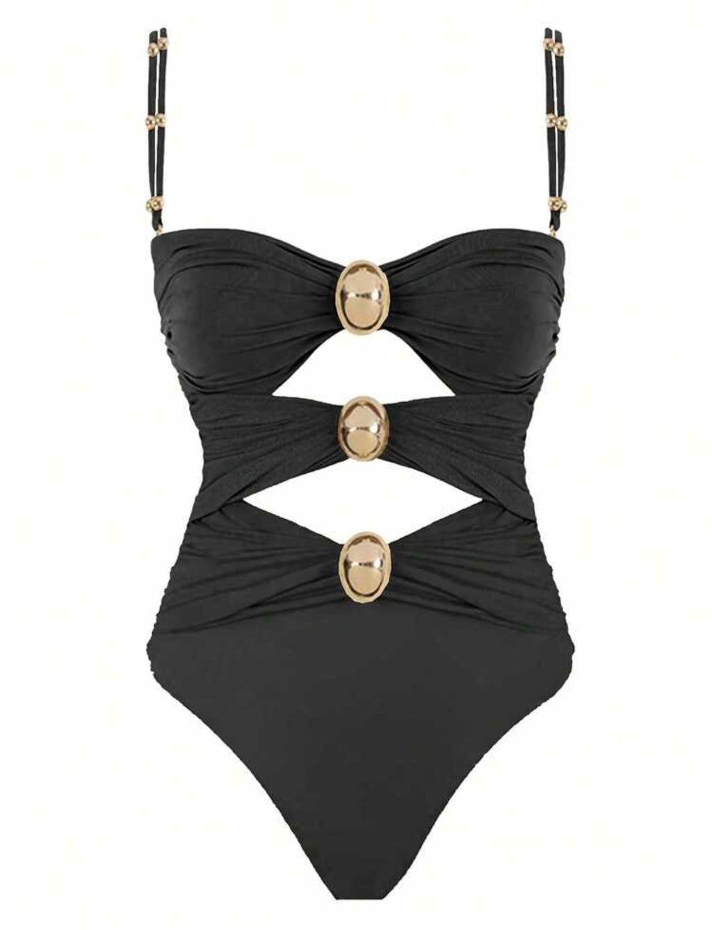 Noir Sculpt Hardware Swimsuit