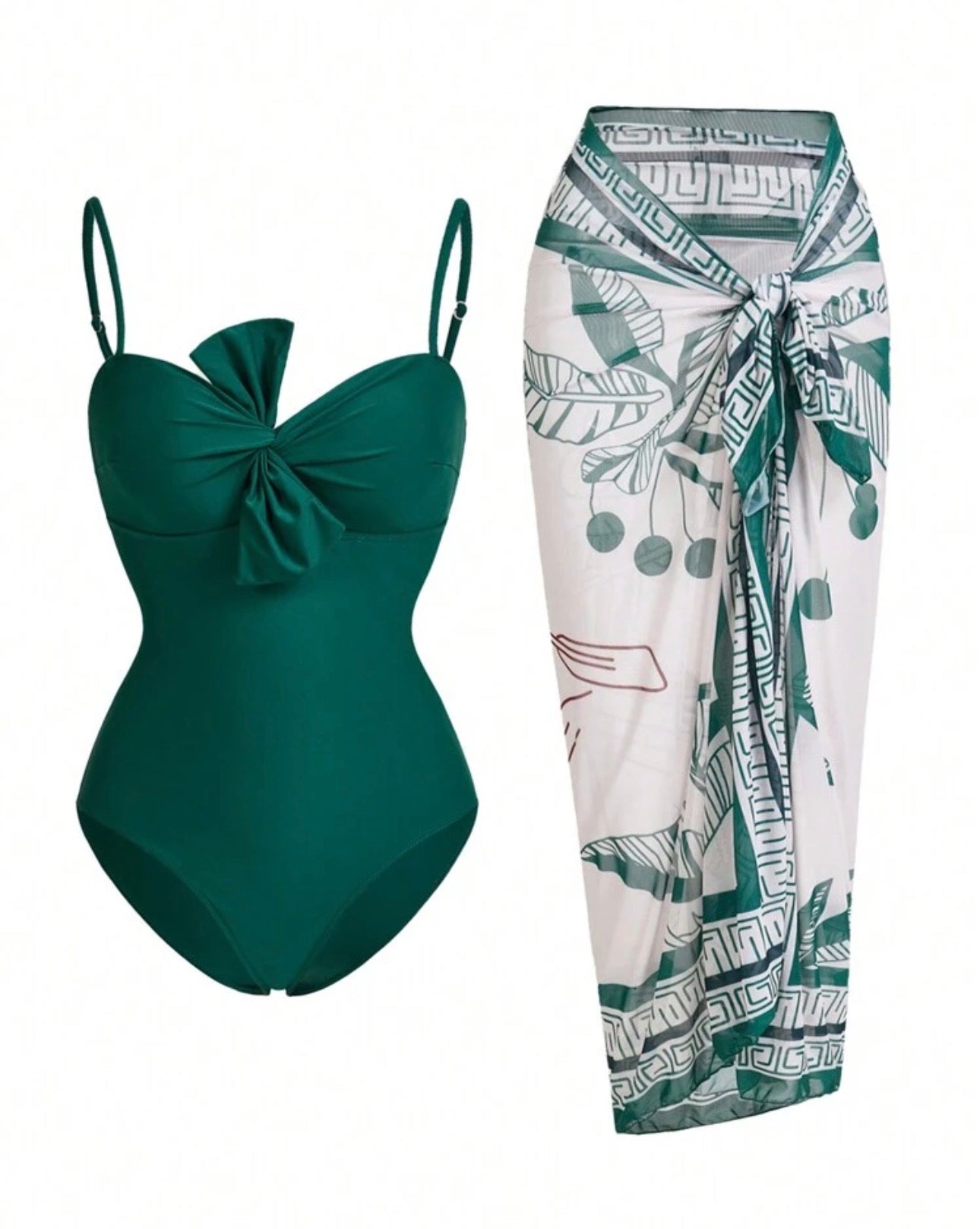 Emerald Riviera Bow Set