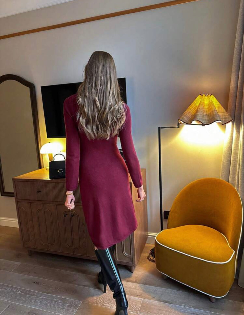 Scarlet Muse Button Midi