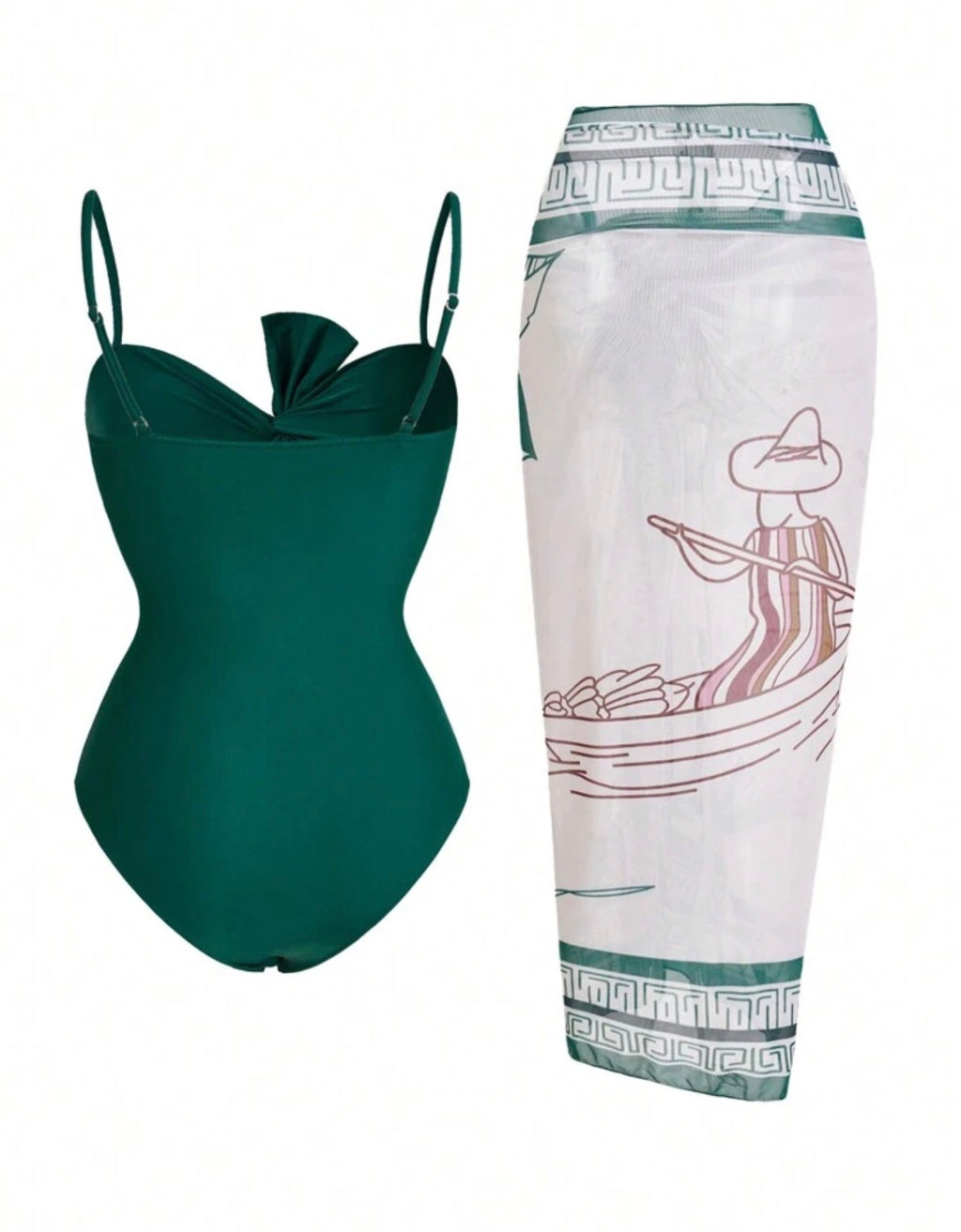 Emerald Riviera Bow Set