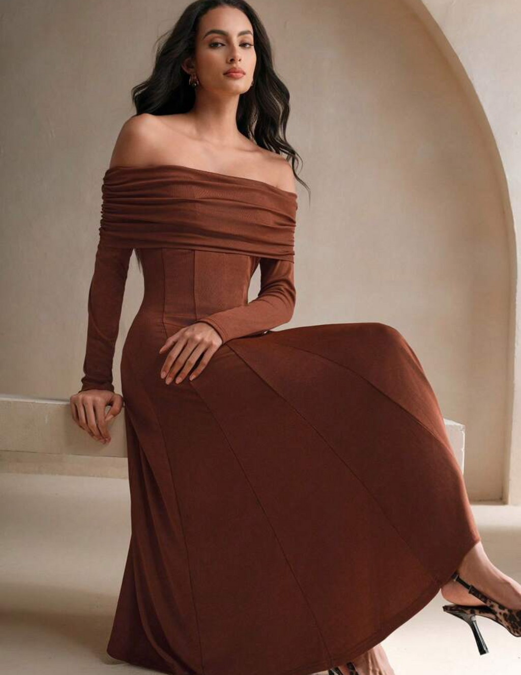 Aphrodite Off-Shoulder Gown