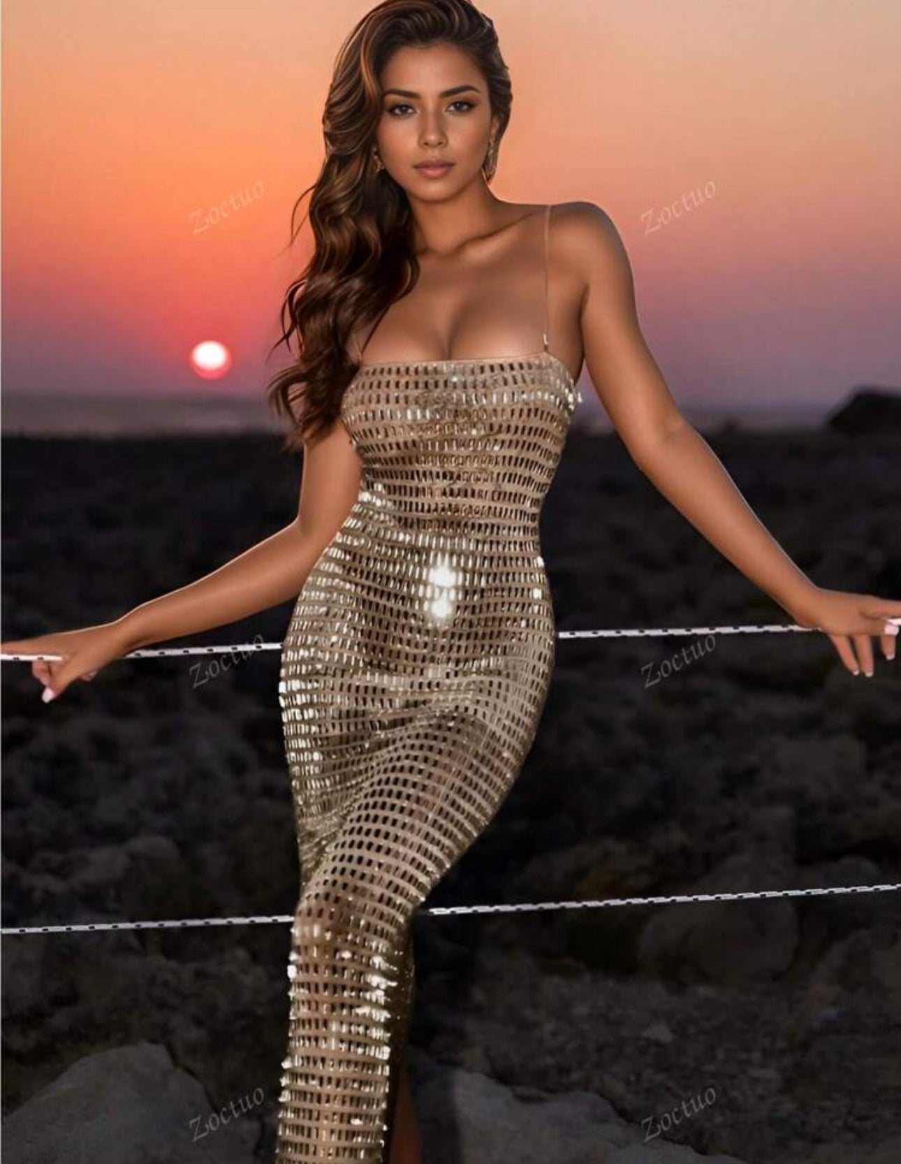Sunset Siren Sequin Dress