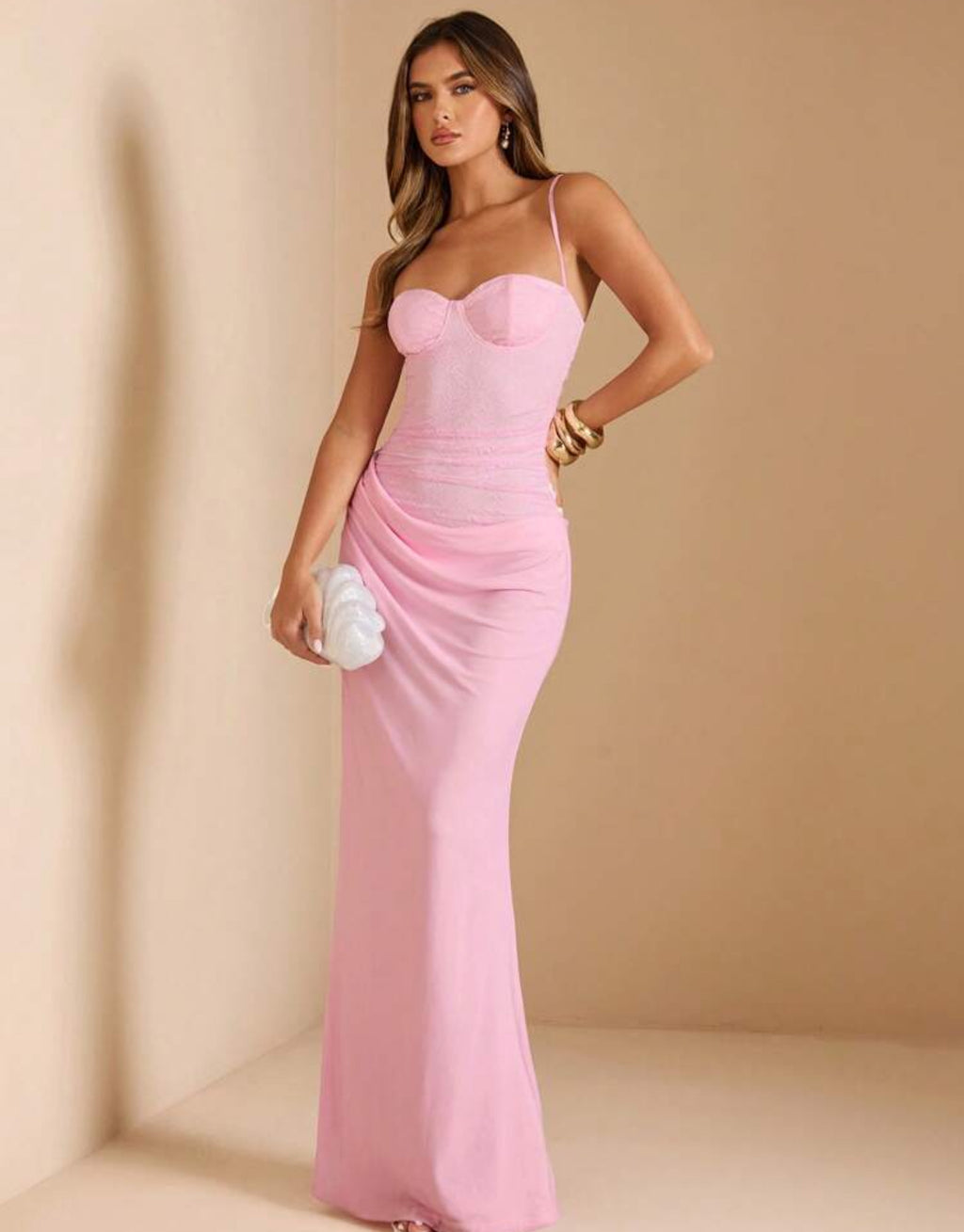 Pink Aura Bodycon Gown
