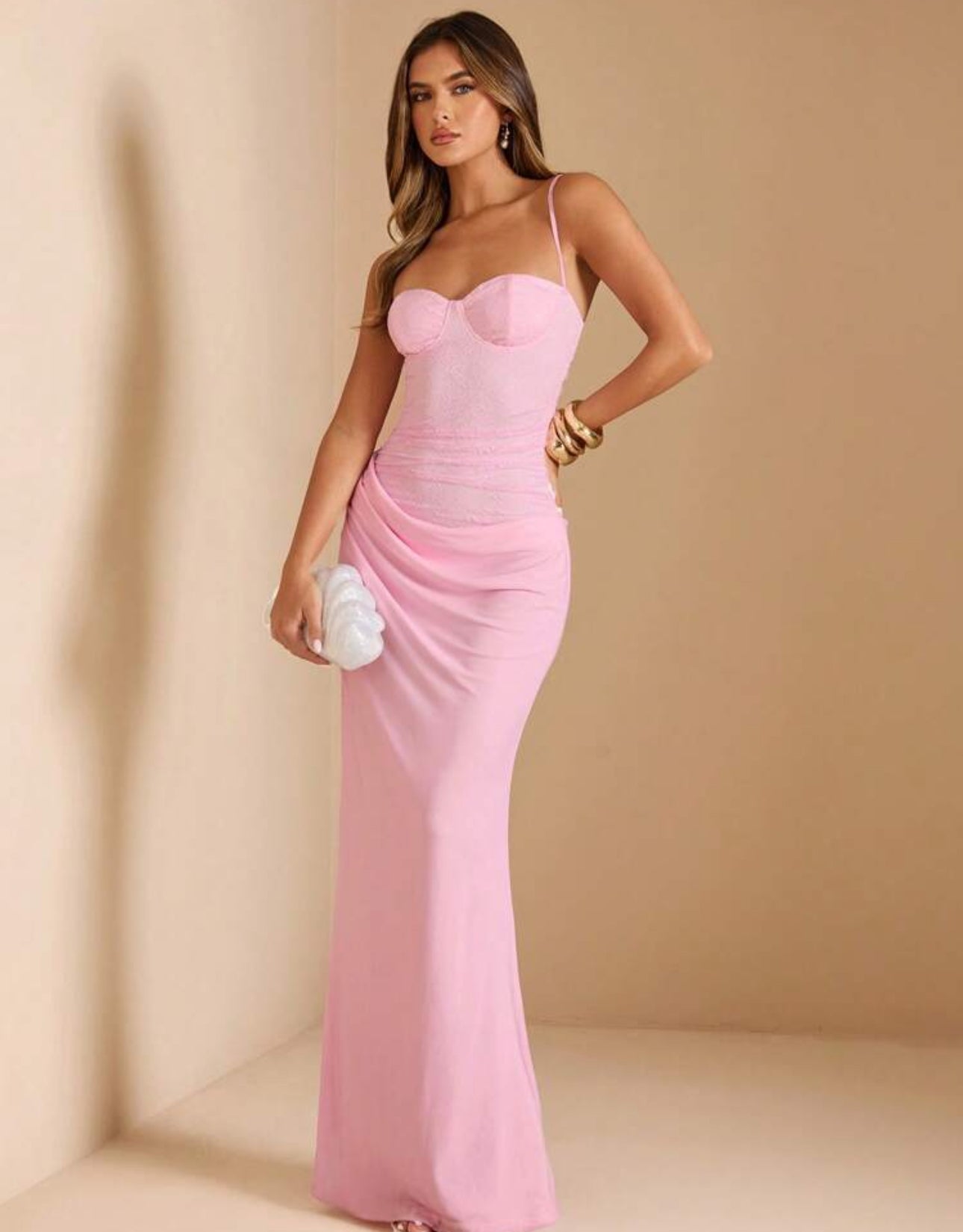 Pink Aura Bodycon Gown
