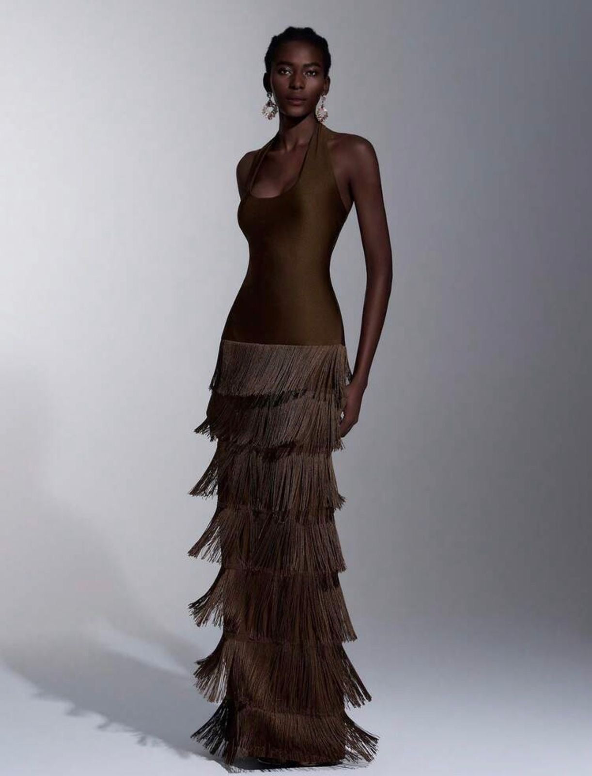 The Sloane Fringe Gown